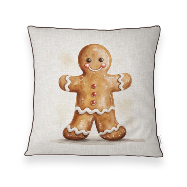 Kit 3 Peças Capa de Almofada Natal Doce Aveludado com Zíper 43cm x 43cm