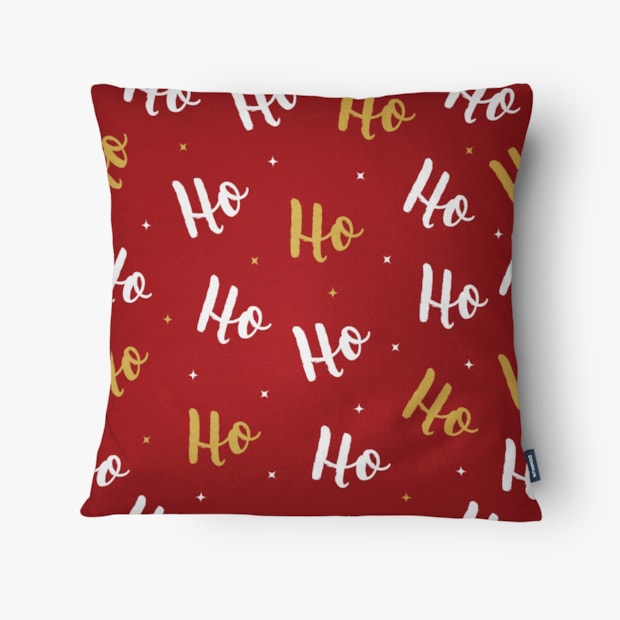 Kit 3 Peças Capa de Almofada Natal Minimal Aveludado com Zíper 43cm x 43cm