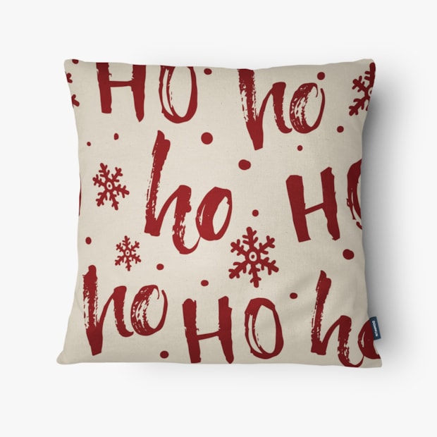 Kit 3 Peças Capa de Almofada Natal Minimal Aveludado com Zíper 43cm x 43cm