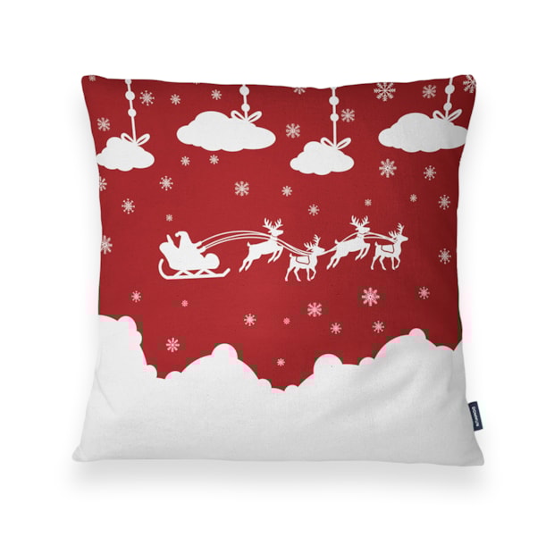 Kit 3 Peças Capa de Almofada Natal Minimal Aveludado com Zíper 43cm x 43cm