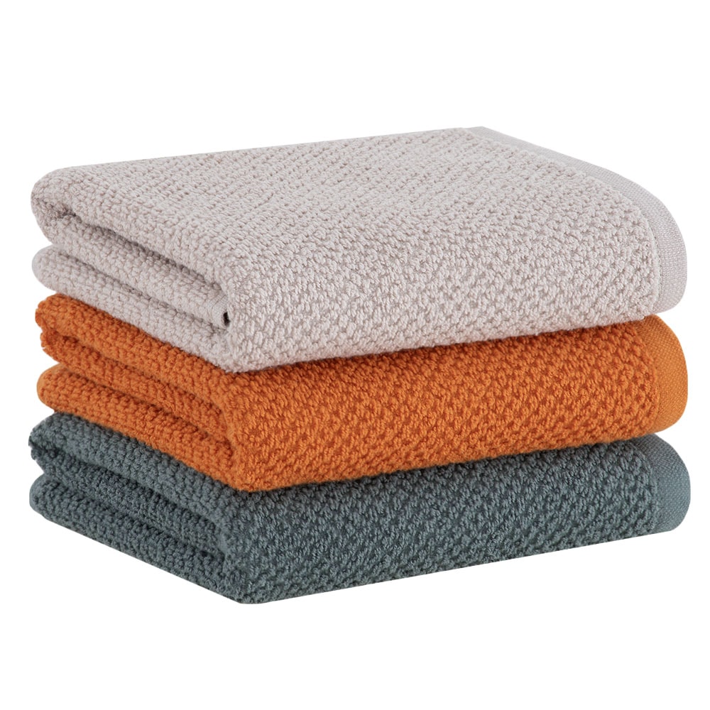 Kit 3 Peças Pano de Copa Buddemeyer Gourmet Bege, Verde e Laranja 100% Algodão - Gramatura: 380 g/m²