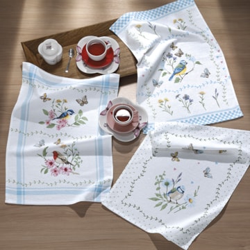 Kit 3 Peças Pano de Copa Dohler Jardim 100% Algodão