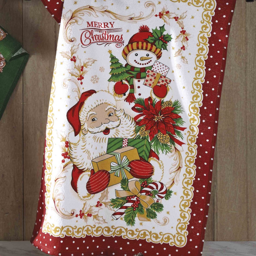 Kit 3 Peças Pano de Copa Dohler Tradições de Natal 100% Algodão
