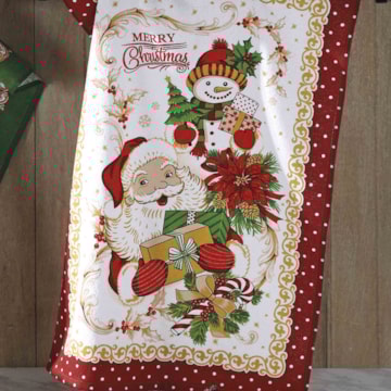 Kit 3 Peças Pano de Copa Dohler Tradições de Natal 100% Algodão