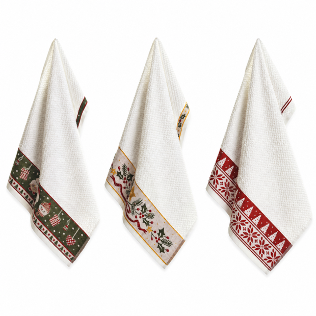 Kit 3 Peças Pano de Copa Karsten Natalino