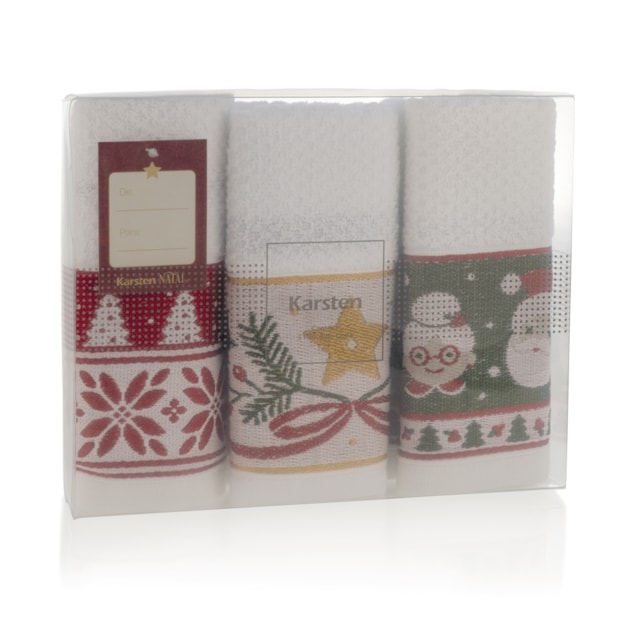 Kit 3 Peças Pano de Copa Karsten Natalino