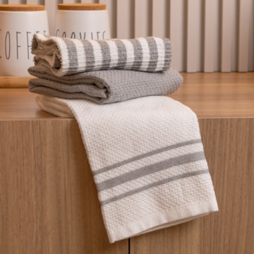 Kit 3 Peças Pano de Copa Minimalist