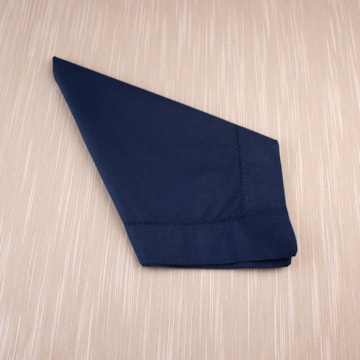 Kit 4 peças Guardanapo de Tecido À Jour Navy Percal 100% Algodão