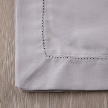 Kit 4 peças Guardanapo de Tecido À Jour Silver Percal 100% Algodão