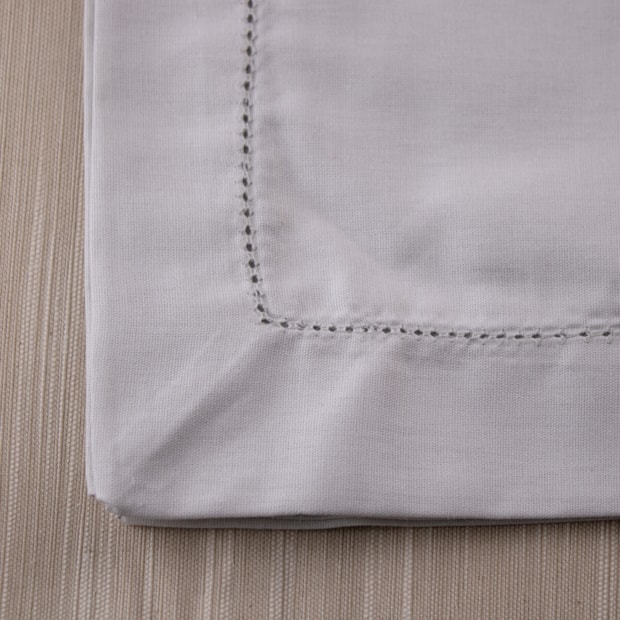 Kit 4 peças Guardanapo de Tecido À Jour Silver Percal 100% Algodão