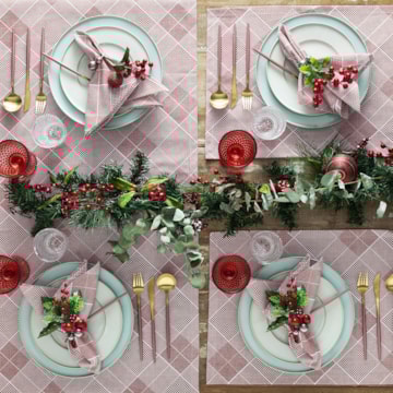 Kit 4 Peças Guardanapo de Tecido Naturalle Limpeza Prática Dublin