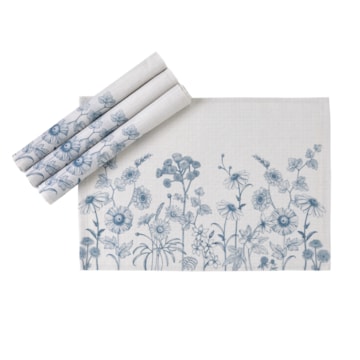 Kit 4 Peças Jogo Americano Dohler Clean Ciana