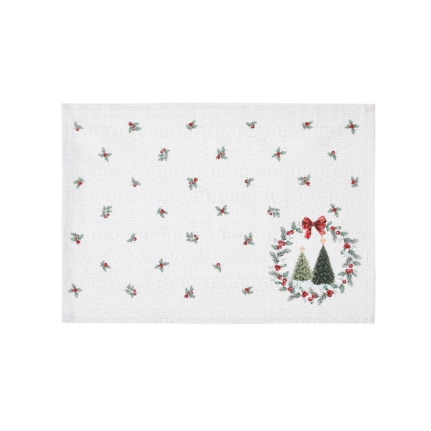 Kit 4 Peças Jogo Americano Dohler Clean Estampado Digital Bosque de Natal