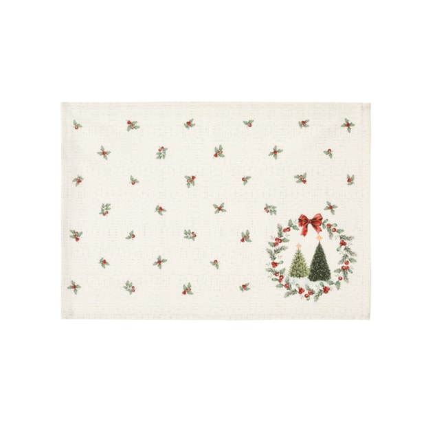 Kit 4 Peças Jogo Americano Dohler Clean Estampado Digital Bosque de Natal