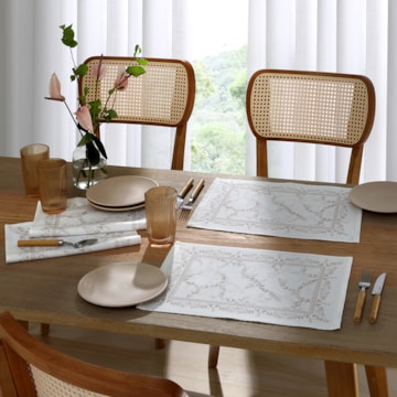 Kit 4 Peças Jogo Americano Dohler Clean Iris