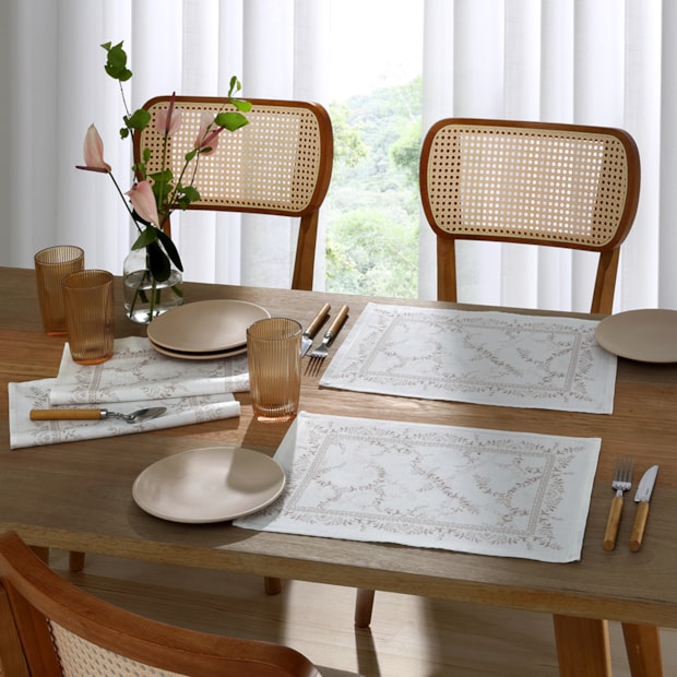 Kit 4 Peças Jogo Americano Dohler Clean Iris