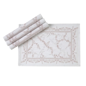 Kit 4 Peças Jogo Americano Dohler Clean Iris