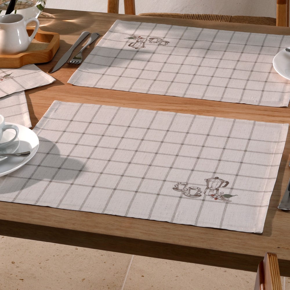 Kit 4 Peças Jogo Americano Dohler Clean Melina