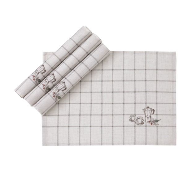 Kit 4 Peças Jogo Americano Dohler Clean Melina