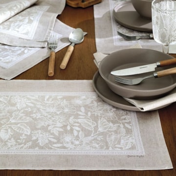 Kit 4 Peças Jogo Americano Dohler Clean Renova Estampado Digital Alana