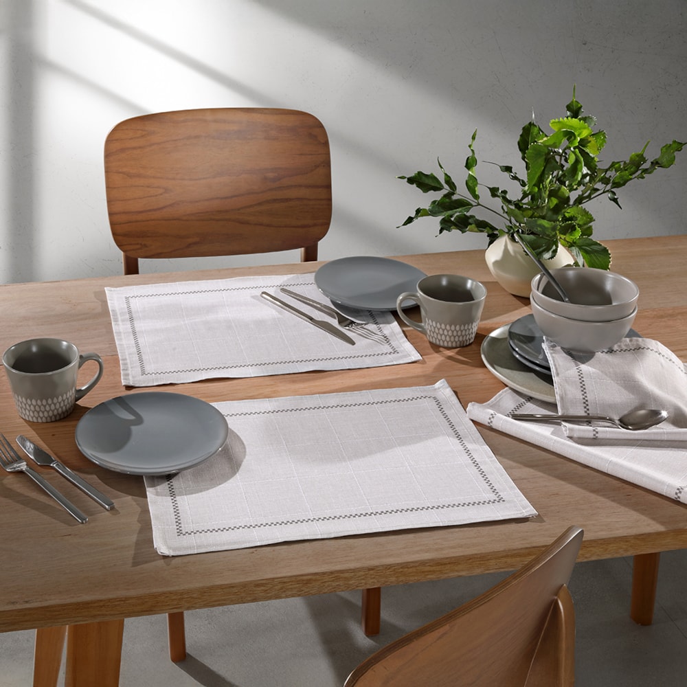 Kit 4 Peças Jogo Americano Dohler Clean Renova Estampado Digital Iara