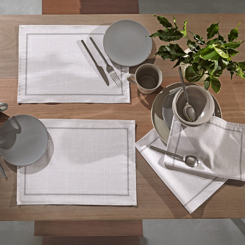 Kit 4 Peças Jogo Americano Dohler Clean Renova Estampado Digital Iara