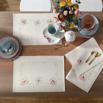 Kit 4 Peças Jogo Americano Dohler Clean Renova Estampado Digital Jardim