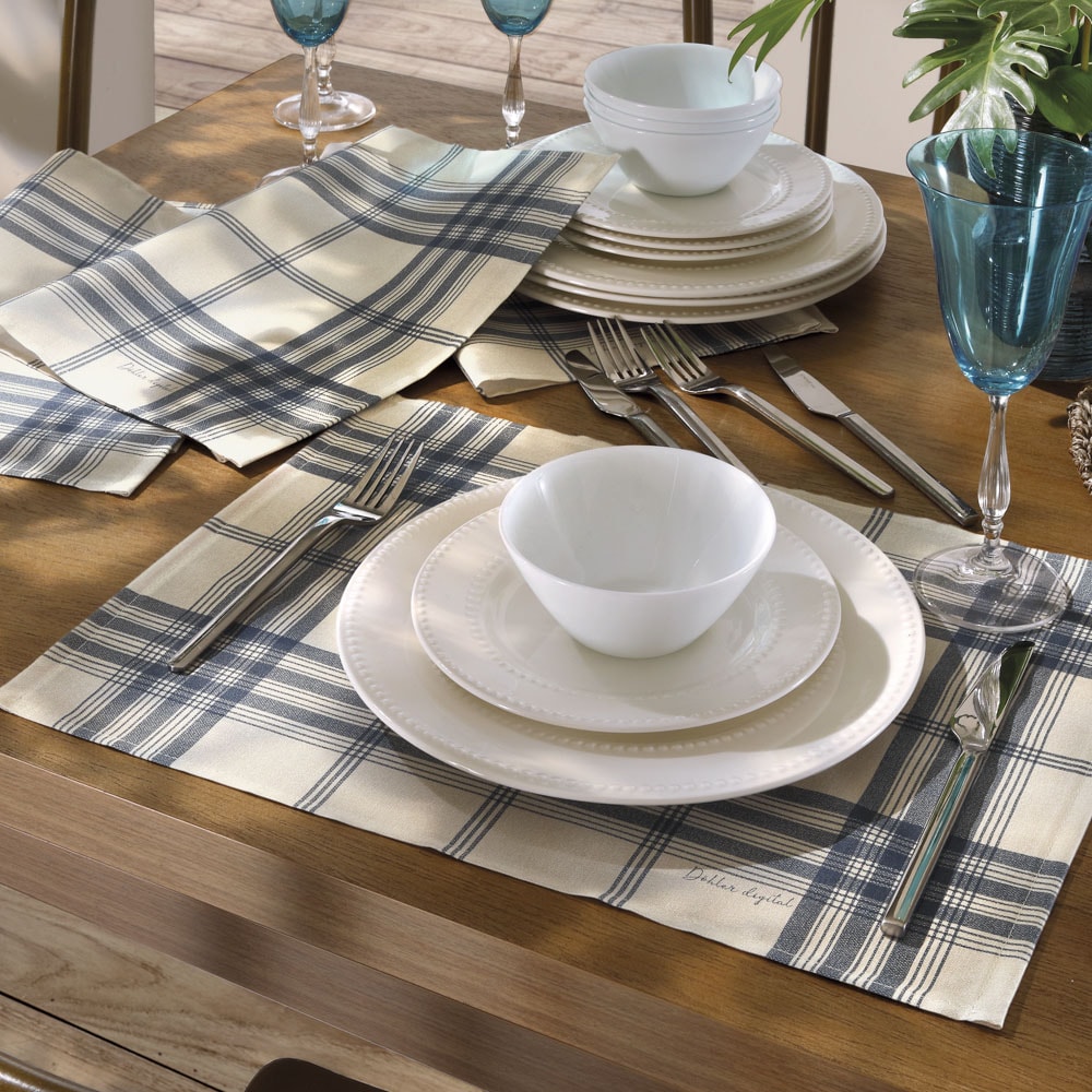 Kit 4 Peças Jogo Americano Dohler Clean Renova Estampado Digital Luna