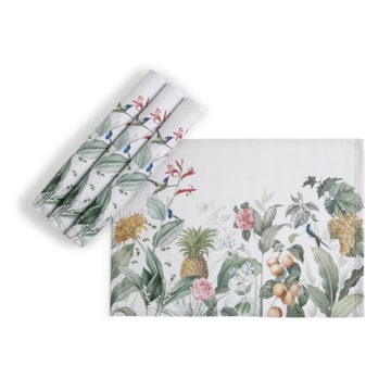 Kit 4 Peças Jogo Americano Dohler Clean Renova Estampado Digital Verena