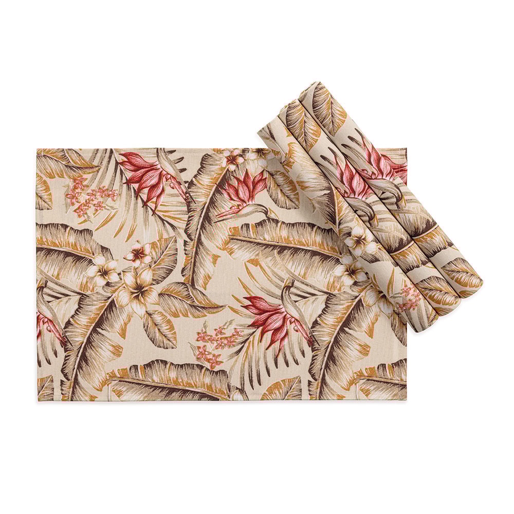 Kit 4 Peças Jogo Americano Impermeável Karsten Estrelícia