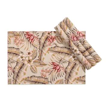 Kit 4 Peças Jogo Americano Impermeável Karsten Estrelícia