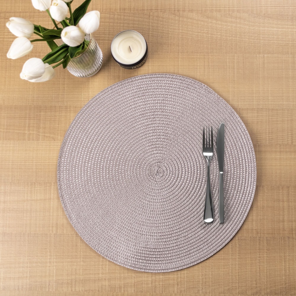 Kit 4 Peças Jogo Americano Redondo Manaus 38cm