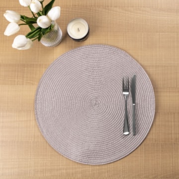 Kit 4 Peças Jogo Americano Redondo Manaus 38cm