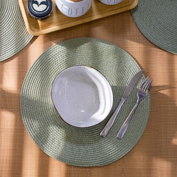 Kit 4 Peças Jogo Americano Redondo Manaus 38cm