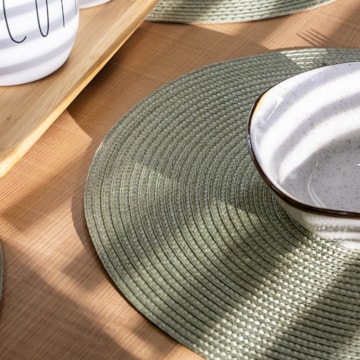 Kit 4 Peças Jogo Americano Redondo Manaus 38cm