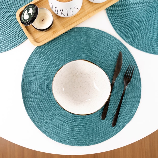 Kit 4 Peças Jogo Americano Redondo Manaus 38cm