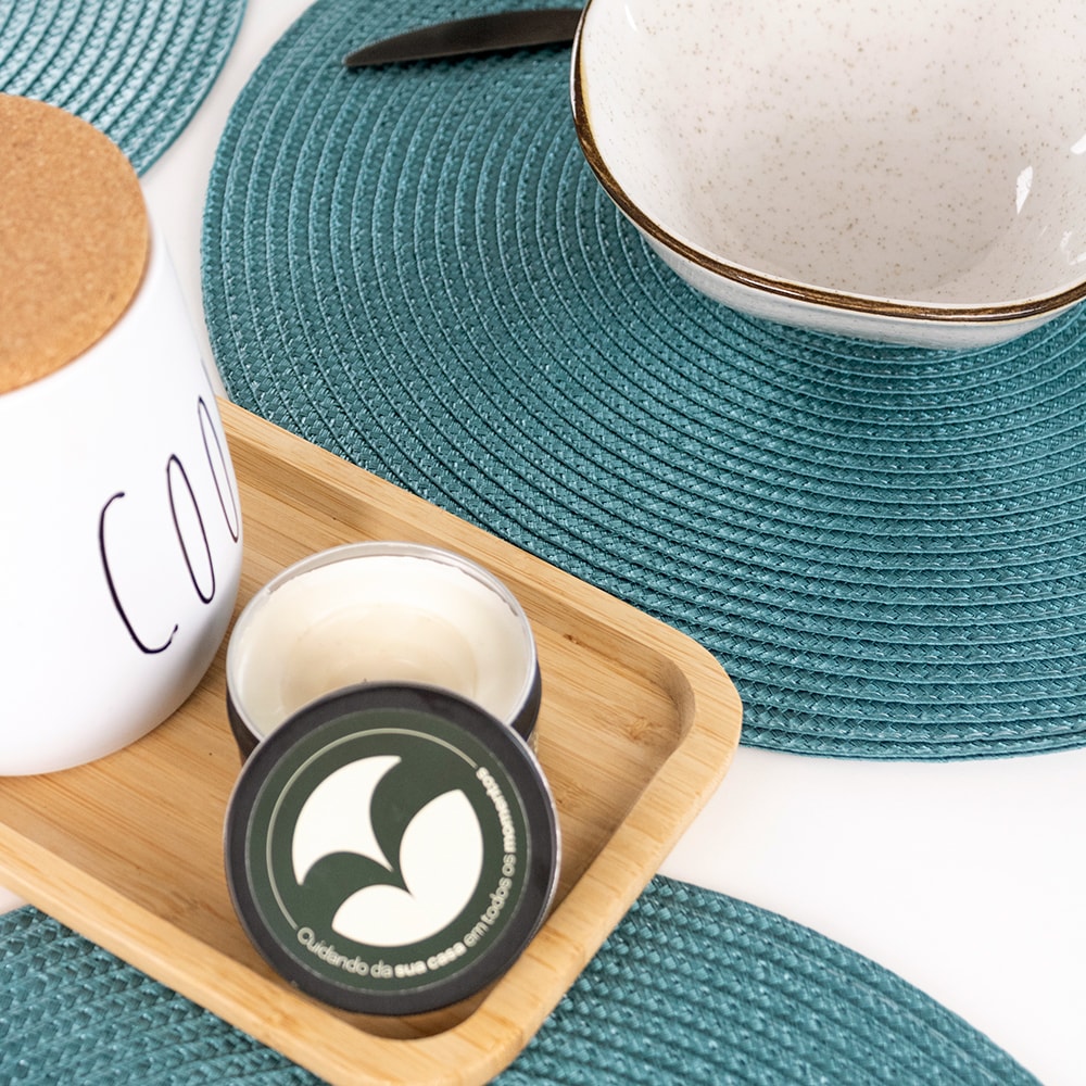 Kit 4 Peças Jogo Americano Redondo Manaus 38cm