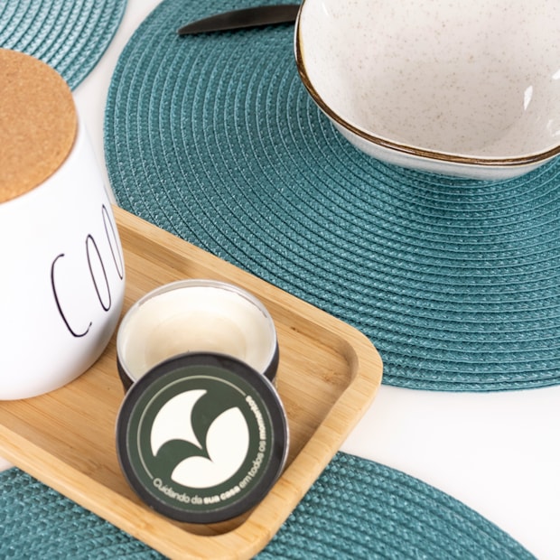 Kit 4 Peças Jogo Americano Redondo Manaus 38cm