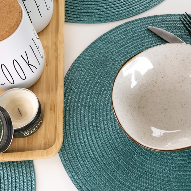 Kit 4 Peças Jogo Americano Redondo Manaus 38cm