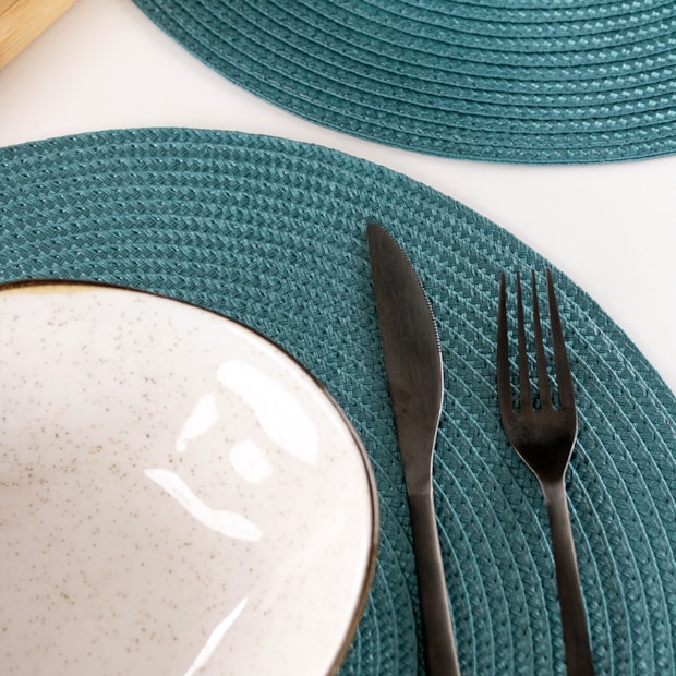 Kit 4 Peças Jogo Americano Redondo Manaus 38cm