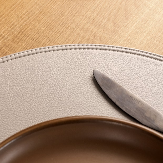 Kit 4 Peças Jogo Americano Redondo PVC Três Lagoas 38cm