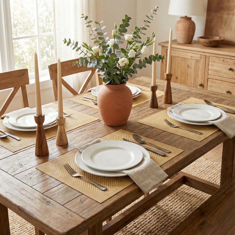 Kit 4 Peças Jogo Americano Santiago Trama 30cm x 45cm