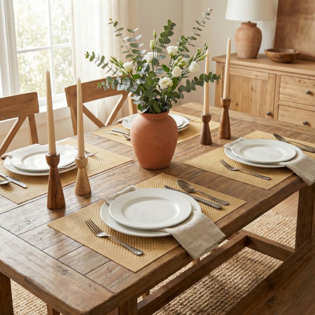 Kit 4 Peças Jogo Americano Santiago Trama 30cm x 45cm