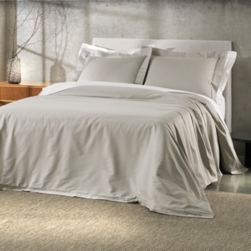 Kit Capa para Edredom Duvet King Size Altenburg Lux 100% Algodão Percal 200 Fios c/ Fronhas (3 Peças)