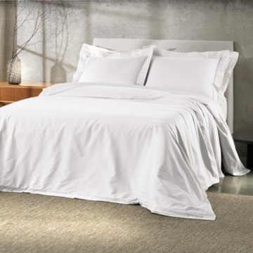 Kit Capa para Edredom Duvet King Size Altenburg Lux 100% Algodão Percal 200 Fios c/ Fronhas (3 Peças)