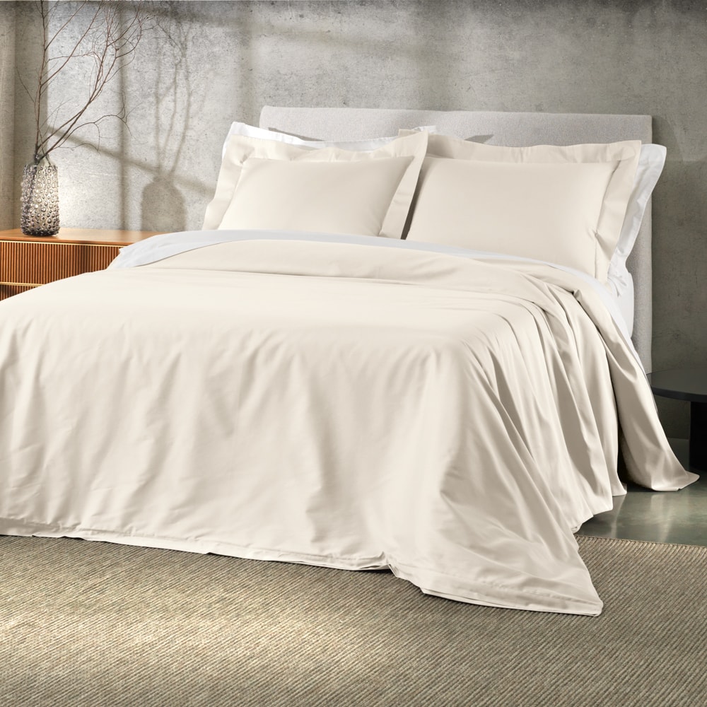 Kit Capa para Edredom Duvet Queen Altenburg Lux 100% Algodão Percal 200 Fios c/ Fronhas (3 Peças)