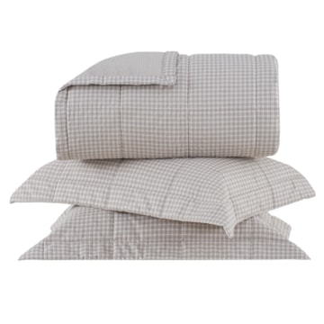 Kit Cobre-Leito Colcha Casal Buddemeyer Gran Percal Bourbon 100% Algodão 200 Fios (3 Peças)