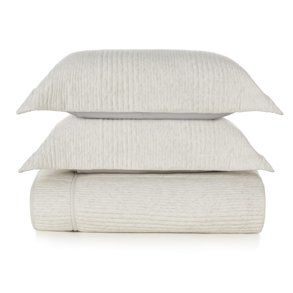 Kit Cobre-Leito Colcha Casal Karsten Dantas Efeito Mescla c/ Porta Travesseiro (3 Peças)