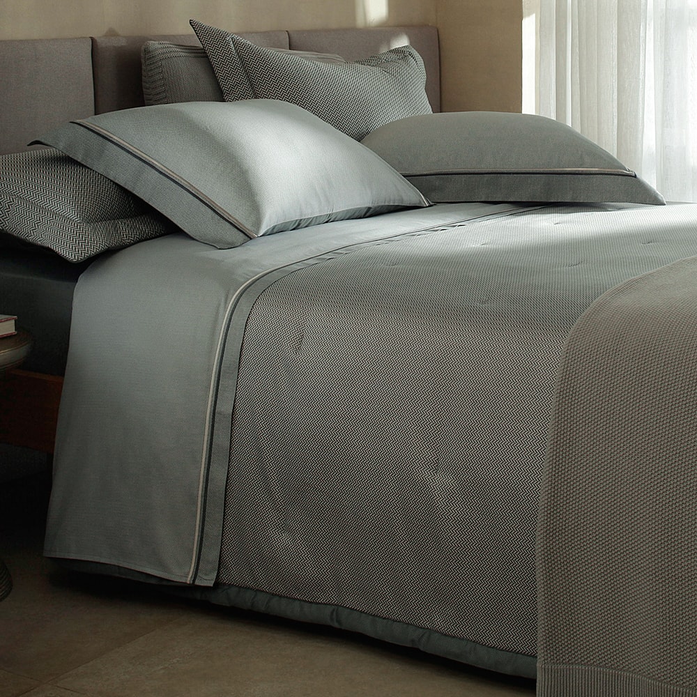 Kit Cobre-Leito Colcha King Size Buddemeyer Bud Vision Otto 100% Algodão Fio Penteado Cetim 270 Fios (3 Peças)