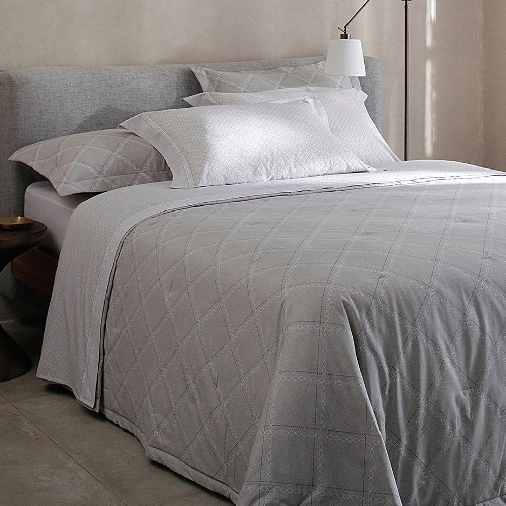 Kit Cobre-Leito Colcha King Size Buddemeyer Percalle Daves Dupla Face 100% Algodão Fio Penteado 180 Fios (3 Peças)